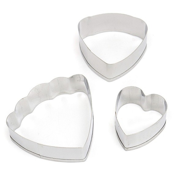 304 Stainless Steel Cookie Cutters, Cookies Moulds, DIY Biscuit Baking Tool, Heart and Petal
