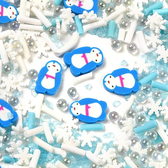 Ручной полимерной глины кабошонов, пингвин