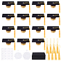 150Pcs Paper Graduation Cap Decoration, for Cake Decorations, with Polyester Tassel Pendants and Plastic Snap Buttons