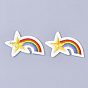 Computerized Embroidery Cloth Iron On Patches, Costume Accessories, Appliques, Rainbow with Star