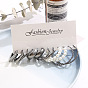 6-Piece Set of Creative C-Shape Geometric Earrings with Twisted Pearl and Metal Accents