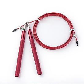 Jump Skipping Ropes, Steel Cable, with Adjustable Fast Speed Aluminum Handles