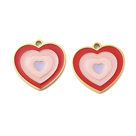 304 нержавеющей стальной эмали подвески, сердце, ионное покрытие (ip)