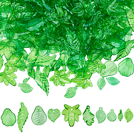 500 шт 10 стили прозрачные акриловые подвески, лист