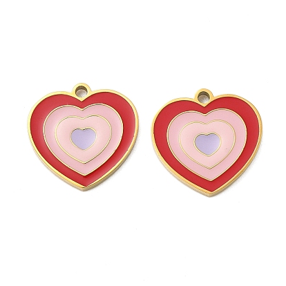 304 нержавеющей стальной эмали подвески, сердце, ионное покрытие (ip)