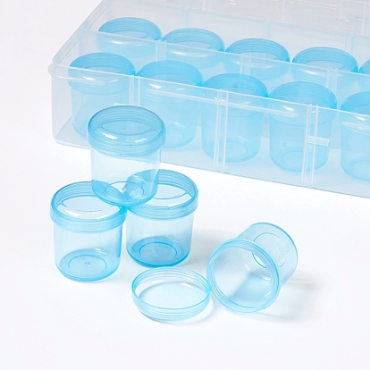 China Factory Plastic Bead Containers, Flip Top Bead Storage, For