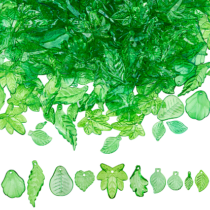 500 шт 10 стили прозрачные акриловые подвески, лист