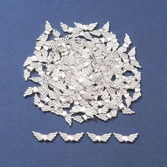 Тибетском стиле сплава angeltee бусы, крылатый сердце, без свинца и без кадмия