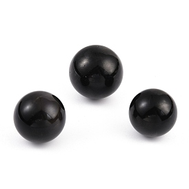 Natural Rainbow Obsidian Beads, No Hole/Undrilled, Round