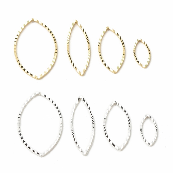 Brass Linking Rings, Long-Lasting Plated, Cadmium Free & Lead Free, Horse Eye