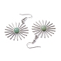 Star 201 Stainless Steel Natural Gemstone Dangle Earrings for Women, with 304 Stainless Steel Earring Hooks