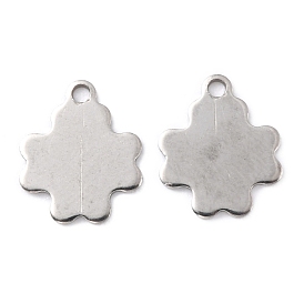 201 Stainless Steel Charms, Clover