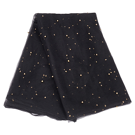 Нейлоновая сетчатая ткань из тюля, пластиковая ткань с имитацией жемчуга и бисером, короткая юбка для свадебного платья с фатой своими руками