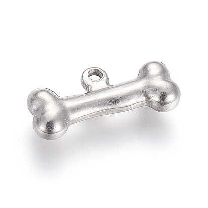 304 Stainless Steel Pendants, Bone
