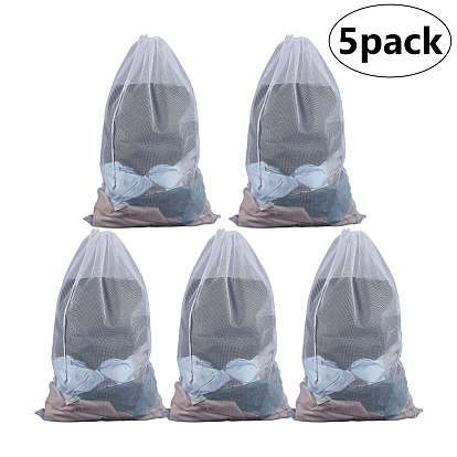 Прямоугольные полиэстеровые сумки-мешки с завязкой для хранения штор и одежды