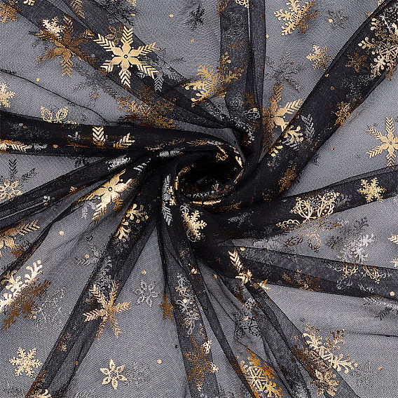 Нейлоновая ткань с узором снежинки, для аксессуаров для одежды