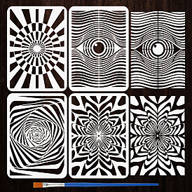 4 pcs 4 styles animal de compagnie évider dessin pochoirs de peinture, pour scrapbooking bricolage, album photo, girafe & lion & singe & zèbre, motif animal