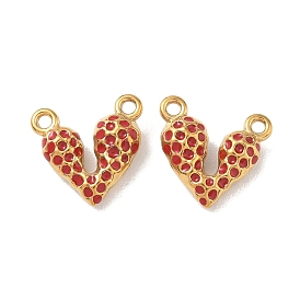 304 нержавеющей стальной эмали подвески, сердце прелести, ионное покрытие (ip)