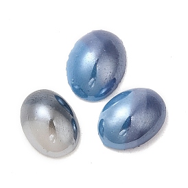 Two Tone Glass Cabochons, Oval