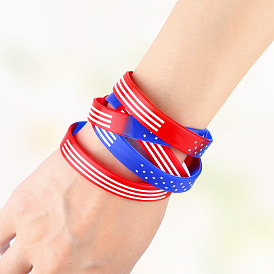 Stylish Silicone Bracelet with Star Charm - Unisex Sports Wristband