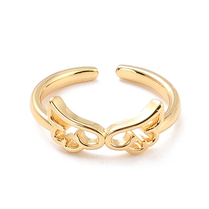 Wings Cuff Ring for Women, Brass Open Ring, Cadmium Free & Lead Free