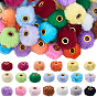 100шт 20 цвета имитация кроличьей шерсти европейские бусины, бусины с большим отверстием, рондель