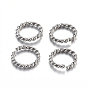 Tarnish Resistant 304 Stainless Steel Open Jump Rings, Twisted Round