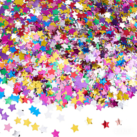 150g de confeti de estrellas de plástico para mascotas, decoraciones de fiesta