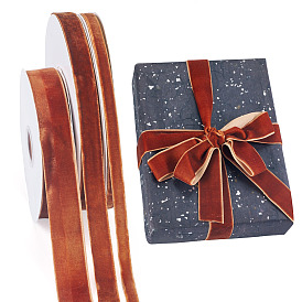 3рулоны 3стили бархатная лента, одна сторона, для подарочной упаковки, оформление партии