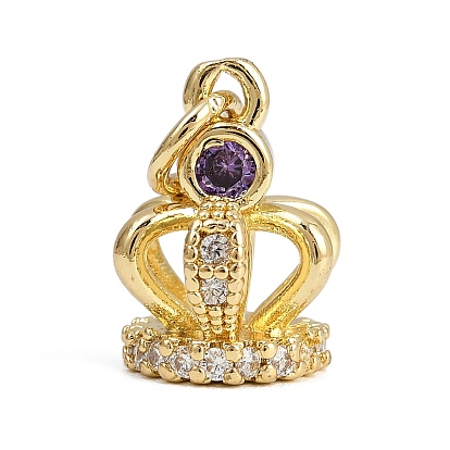 Латунные микро проложить кубического циркония подвески, корона прелести, долговечный, стойки покрытие, без свинца и без кадмия, с целью перехода в кольце