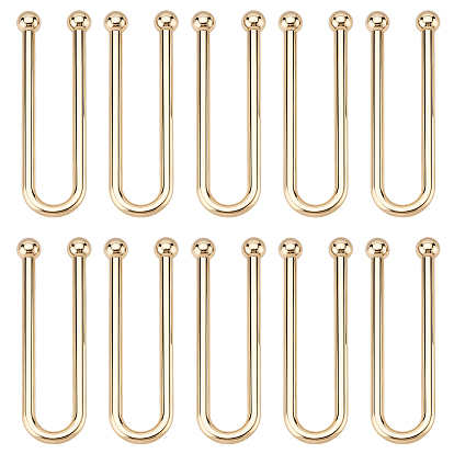 10шт. U-образные застежки-пряжки для бикини из цинкового сплава, для застежки спереди купальника