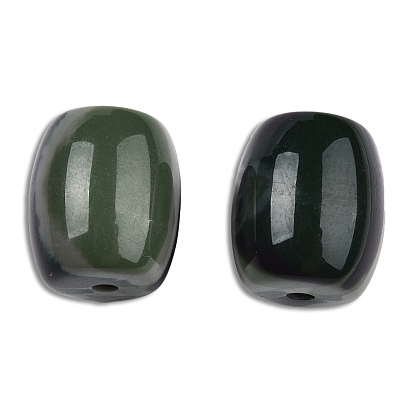 Resin Beads, Imitation Gemstone, Barrel