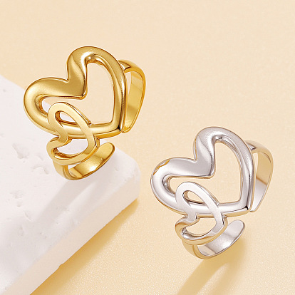 304 открытые кольца манжеты из нержавеющей стали, сердце