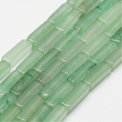 Naturelles aventurine verte brins de perles, rectangle