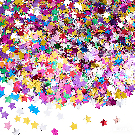 150g PET Plastic Star Confetti, Party Decorations
