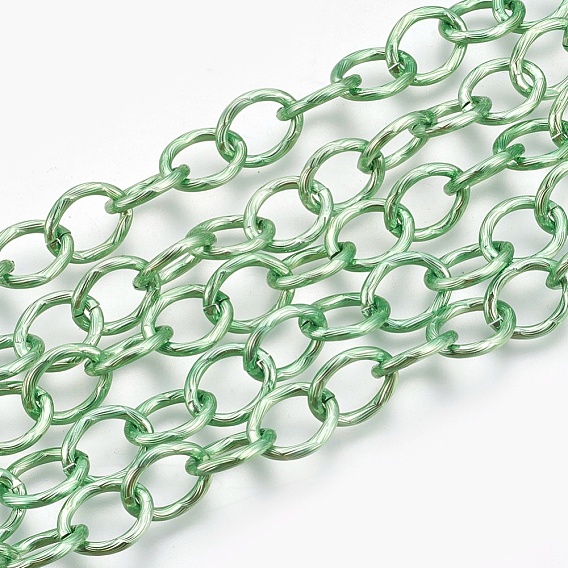 Aluminium Cable Chains, Unwelded, Oval