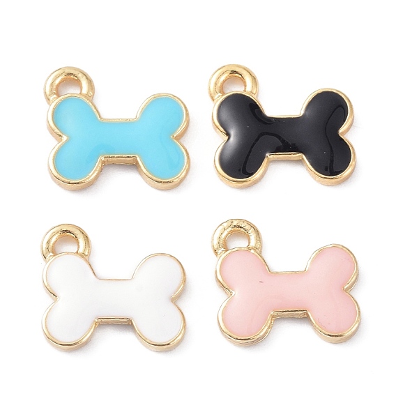 Подвески из эмали из костяного сплава, золотой свет