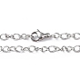 201 Stainless Steel Figaro Chain Necklace for Men Women