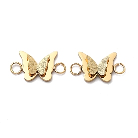 Plating(IP) 304 Stainless Steel Connector Charms, Butterfly Links