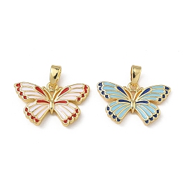 Латунь эмаль подвески, очарование бабочки