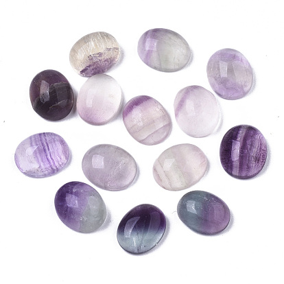 Cabochons de fluorite violet naturel, ovale