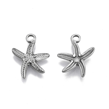 304 Stainless Steel Pendants, Starfish