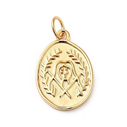 Стойки обшивки латунные подвески, с целью перехода в кольце, без кадмия, без никеля и без свинца, овальные