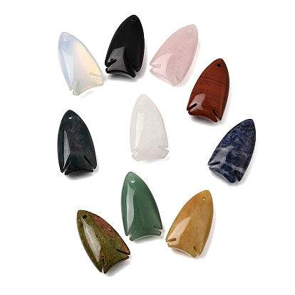 Natural & Synthetic Gemstone Pendants, Fish Charms
