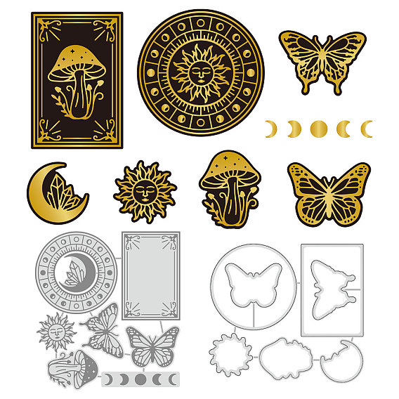 Гадания тема углеродистая сталь горячая фольга пластина металлические штампы, для тиснения скрапбукинга своими руками, фото ablum ремесло изготовление шаблона, цвет нержавеющей стали