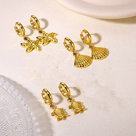 304 серьги из нержавеющей стали для женщин, реальный 18 k позолоченный