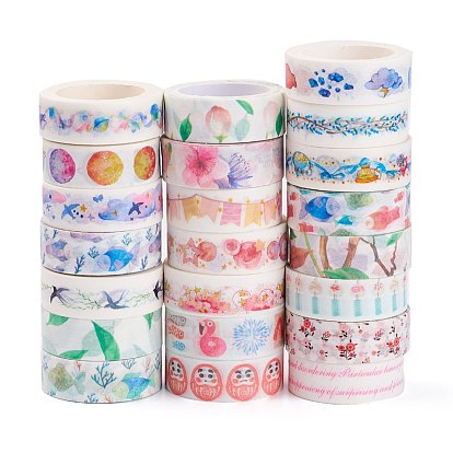 Decorative Paper Tapes, Adhesive Tapes, for DIY Scrapbooking Supplie Gift Decoration