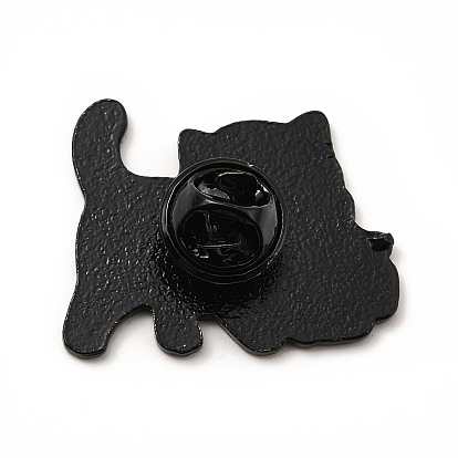 Dog with Toy Enamel Pin, Electrophoresis Black Alloy Creative Badge for Backpack Clothes