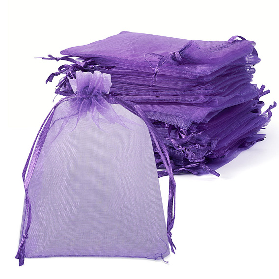 50мешки из органзы, мешочки для хранения ювелирных изделий, свадебные сувениры, сетчатые подарочные пакеты на шнурке, мешочки из органзы для попурри