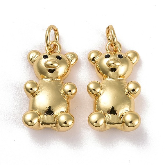 Brass Pendants, Lead Free & Cadmium Free, Bear